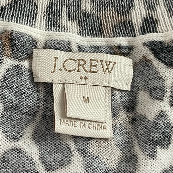 J Crew Leopard Teddie Sweater Size Medium - Picture 4 of 4